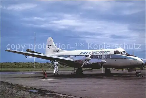Flugzeuge Zivil AIR PACIFIC DH 114 Heron 2D DQ FAE cn 14122 mfd 1957 Kat. Flug