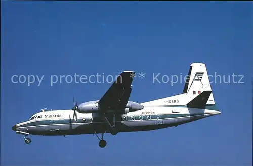 Flugzeuge Zivil Alisarda 1 SARO Fokker F27  Kat. Flug