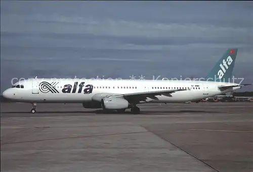 Flugzeuge Zivil AIR ALFA Airbus A321 9Y BWA  Kat. Flug