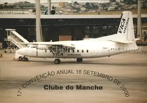 Flugzeuge Zivil VICA Airlines Brazil Fokker F 27  600 (10177) PT LAF  Kat. Flug