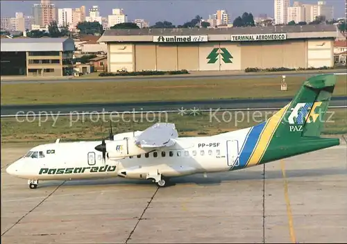 Flugzeuge Zivil PASSAREDO T.A. Brazil ATR 42   PP PSF Kat. Flug