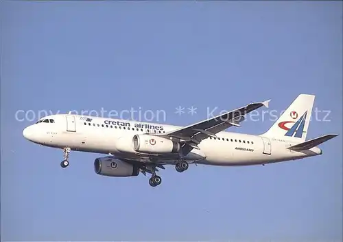 Flugzeuge Zivil Cretan Airlines A320 231 SX BAS c n 043  Kat. Flug