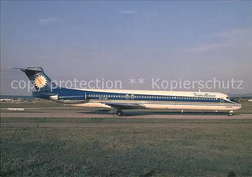 Flugzeuge Zivil Trans Alsace McDonnell Douglas MD 83 El CGI c n 49624 1502 Kat. Flug