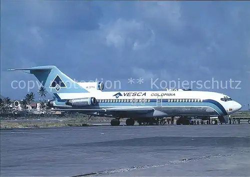 Flugzeuge Zivil AVESCA Colombia Boeing 727 5 HK 3771X c n 19595 467 Kat. Flug