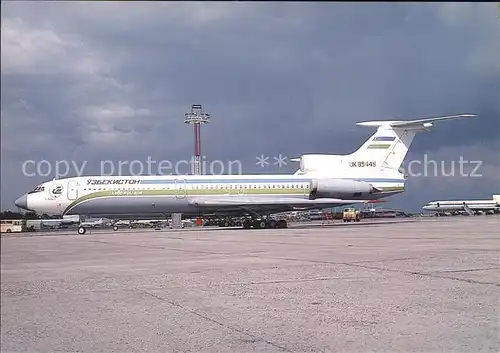 Flugzeuge Zivil Uzbekistan Havo Jullary Tupolex 154B 2 UK 85449 c n 449 Kat. Flug