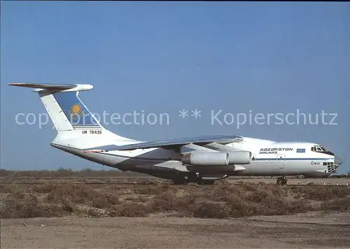 Flugzeuge Zivil Kazakhstan Airlines UN76435 IL76TD Kat. Flug