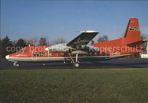 Flugzeuge Zivil WDL Fokker F 27 D AELI Kat. Flug