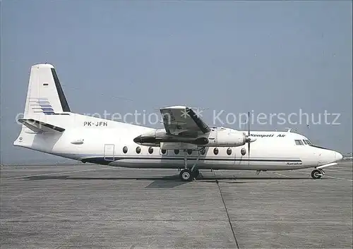 Flugzeuge Zivil Sempati Air Fokker F27 Mk.600 PK JFH c n 10396 Kat. Flug