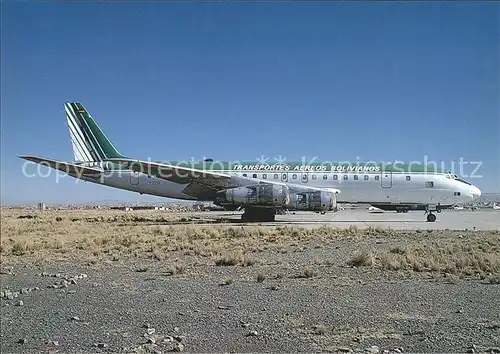 Flugzeuge Zivil Transportes Aereos Bolivianos Douglas DC 8F 54 CP 2217 c n 45668 187 Kat. Flug