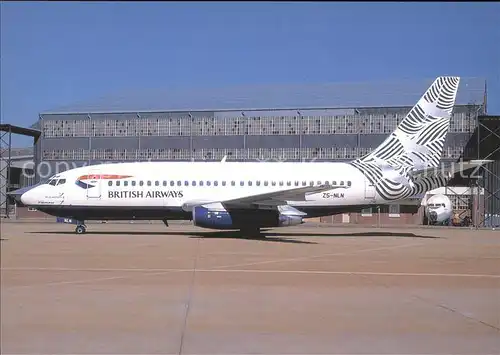 Flugzeuge Zivil British Airways Comair (Waves&Cranes col.) Boeing B 737 200 ZS NLN Kat. Flug