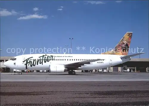 Flugzeuge Zivil Frontier Airlines Boeing 737 300 N304FL Kat. Flug