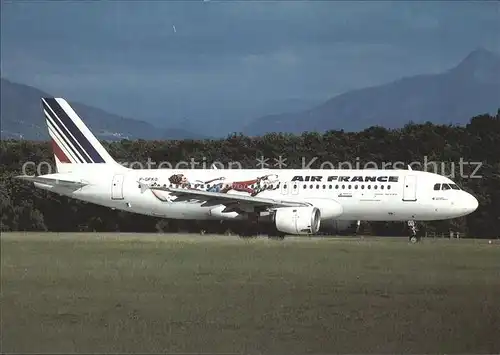 Flugzeuge Zivil Air France Airbus Industrie A320 211 F GFKO (cn 129) Kat. Flug