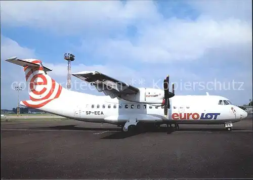 Flugzeuge Zivil Eurolot ATR 42 300 SP EEA c n 011  Kat. Flug