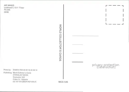 Flugzeuge Zivil Air Wings Lockheed L 1011 Tristar P4 IAH Kat. Flug