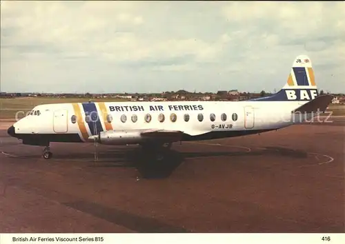 Flugzeuge Zivil British Air Ferries Viscount G AVJB Kat. Flug