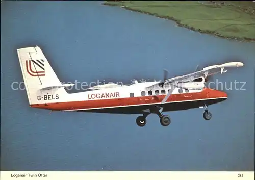 Flugzeuge Zivil Loganair G Bels  Kat. Flug