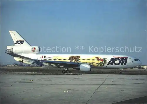 Flugzeuge Zivil AOM special WWF livery DC 10 30 F.GNDC c n 47849 213 Kat. Flug