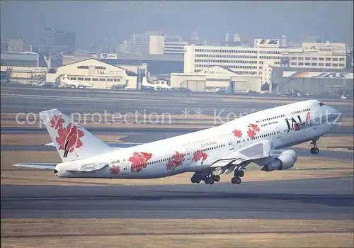 Flugzeuge Zivil Japan Airlines Okinawa Boeing 747 346 SR JA8186 c n 24018 694 Kat. Flug