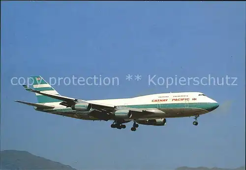 Flugzeuge Zivil Cathay Pacific Boeing 747 400 VR HOR Hong Kong Kat. Flug