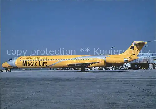 Flugzeuge Zivil Austrian Airlines (Magic Life col.) McDDouglas MD 82 OE LMB c n 49279 1230 Kat. Flug