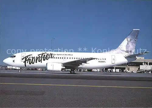 Flugzeuge Zivil Frontier (Rabbit col.) Boeing B 737 36N N306FL c n 28563 2921 Kat. Flug