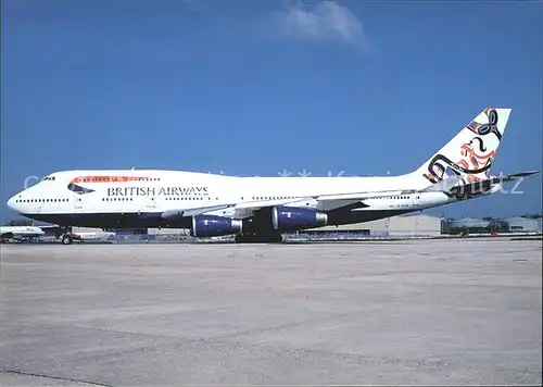 Flugzeuge Zivil British Airways (Whale Rider col.) Boeing B 747 400 G CIVS c n unknown  Kat. Flug