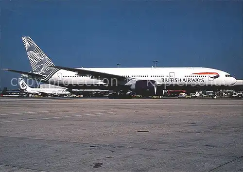 Flugzeuge Zivil British Airways (Waves & Cranes col.) Boeing B 777 236 G WIIM c n 28841 Kat. Flug