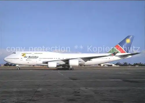 Flugzeuge Zivil Air Namibia Boeing B 747 400 V5 NMA  Kat. Flug