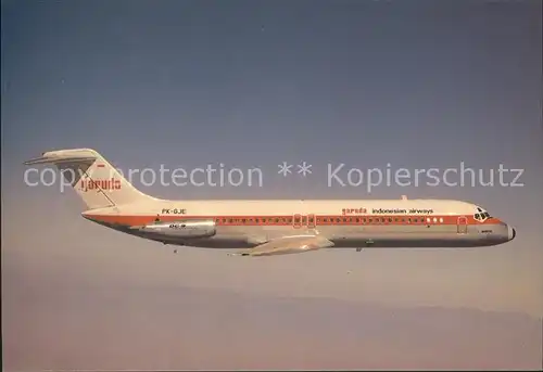 Flugzeuge Zivil Indonesian Airways Garuda PK GJE Douglas DC 9 32 c n 47385 Kat. Flug