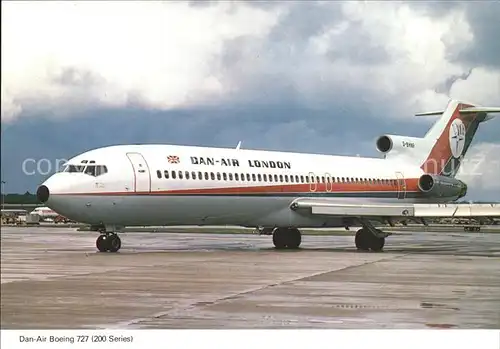 Flugzeuge Zivil Dan Air Boeing 727 (200 Series) G BHNF Kat. Flug