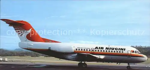 Flugzeuge Zivil Air Niugini Fokker F 28 1000 P2 ANU c n 11041 Kat. Flug