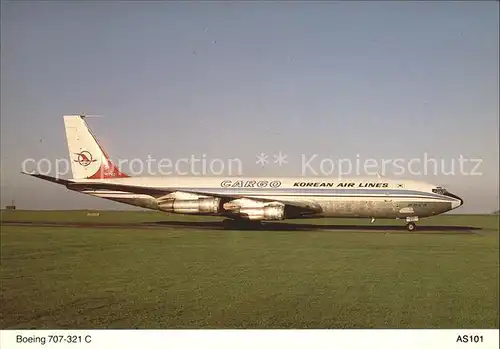 Flugzeuge Zivil Korean Air Lines Cargo Boeing 707 321 C Kat. Flug