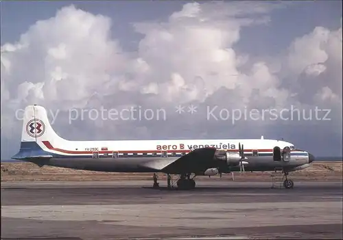 Flugzeuge Zivil Aero Venzuela MDC Douglas DC 6A YV 293C c n45518  Kat. Flug