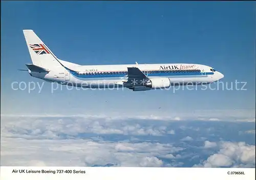 Flugzeuge Zivil Air UK Leisure Boeing 737 400 Series G UKLA Kat. Flug