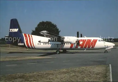 Flugzeuge Zivil Tam Brazil Fokker 50 c n 20210 PH FZH Kat. Flug