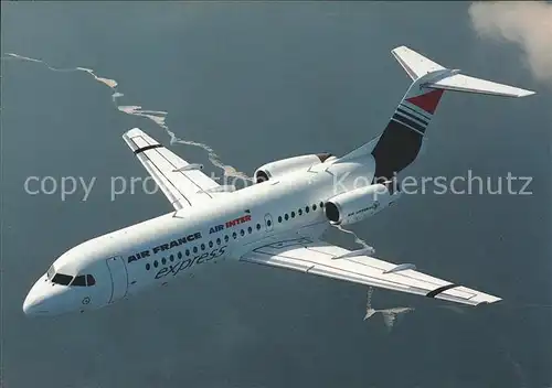 Flugzeuge Zivil Air Littoral Fokker 70 F GLIT c n 11541 Kat. Flug