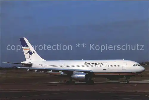 Flugzeuge Zivil Australian A300B4 203 VH TAD c n 196  Kat. Flug