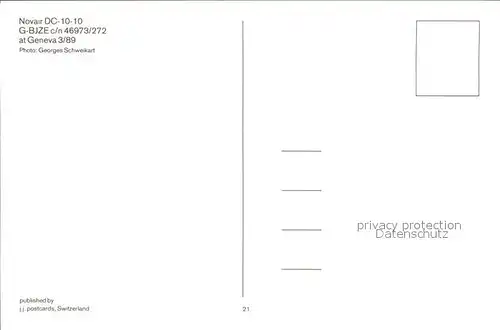 Flugzeuge Zivil Novair DC 10 10 G BJZE c n 46973 272 Kat. Flug