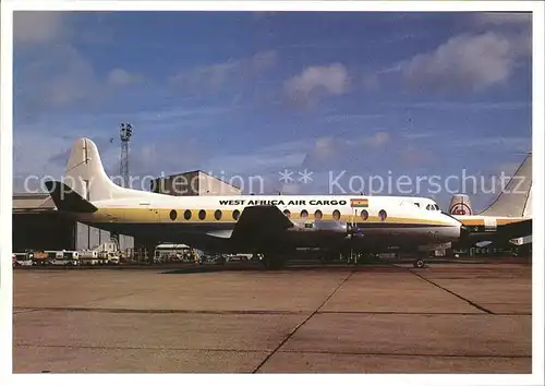 Flugzeuge Zivil West Africa Air Cargo Vickers Viscount  Kat. Flug