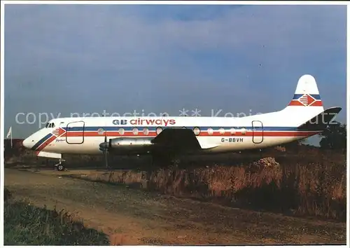 Flugzeuge Zivil GB Airways Vickers Viscount 807 G BBVH c n 281 Kat. Flug