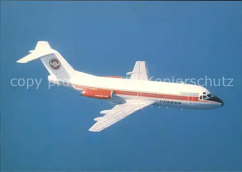 Flugzeuge Zivil Cimber Air Denmark Fokker F28 Mk3000 PH EXZ Kat. Flug