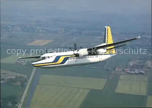 Flugzeuge Zivil Sudan Airways Fokker 50 St ALN Kat. Flug