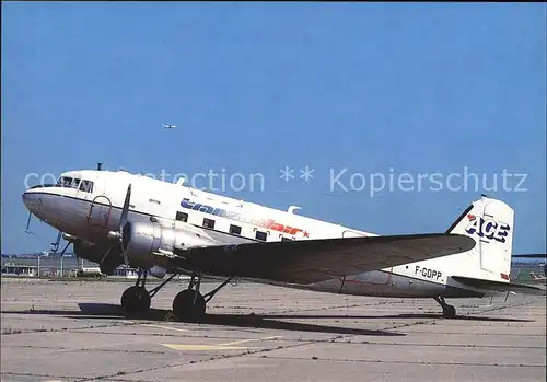 Flugzeuge Zivil ACE Transvalair Douglas DC 3 F GDPP Kat. Flug