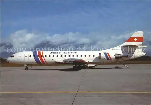 Flugzeuge Zivil Air City SE 210 Caravelle 10B3 HB ICJ Kat. Flug