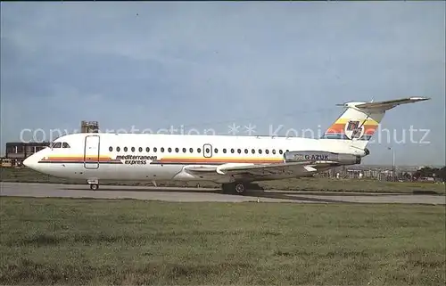 Flugzeuge Zivil BAe BAC 1 11 476FM G AZUK c n 239 Mediterranean Express  Kat. Flug