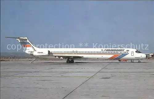 Flugzeuge Zivil McD Douglas MD 83 G PATB c n 49400 Paramount Kat. Flug