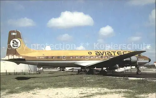 Flugzeuge Zivil Aviateca McDonnell Douglas DC 6 TG APA Kat. Flug