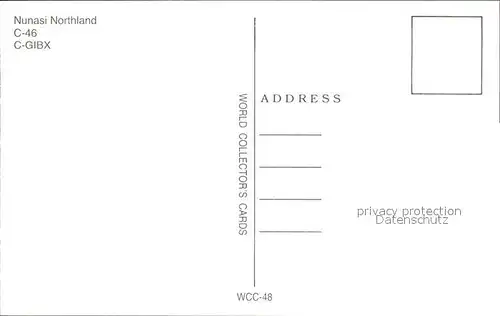 Flugzeuge Zivil Nunasi Northland C 46 C GIBX Kat. Flug