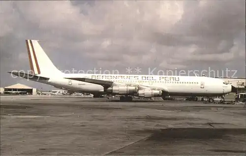 Flugzeuge Zivil Aeronaves Del Peru Boeing 707 351 OB 1400 Kat. Flug