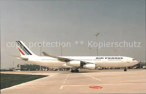 Flugzeuge Zivil Air France Airbus A 340  Kat. Flug